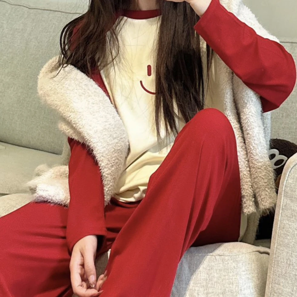 【公主屋】秋冬款笑脸家居服8832