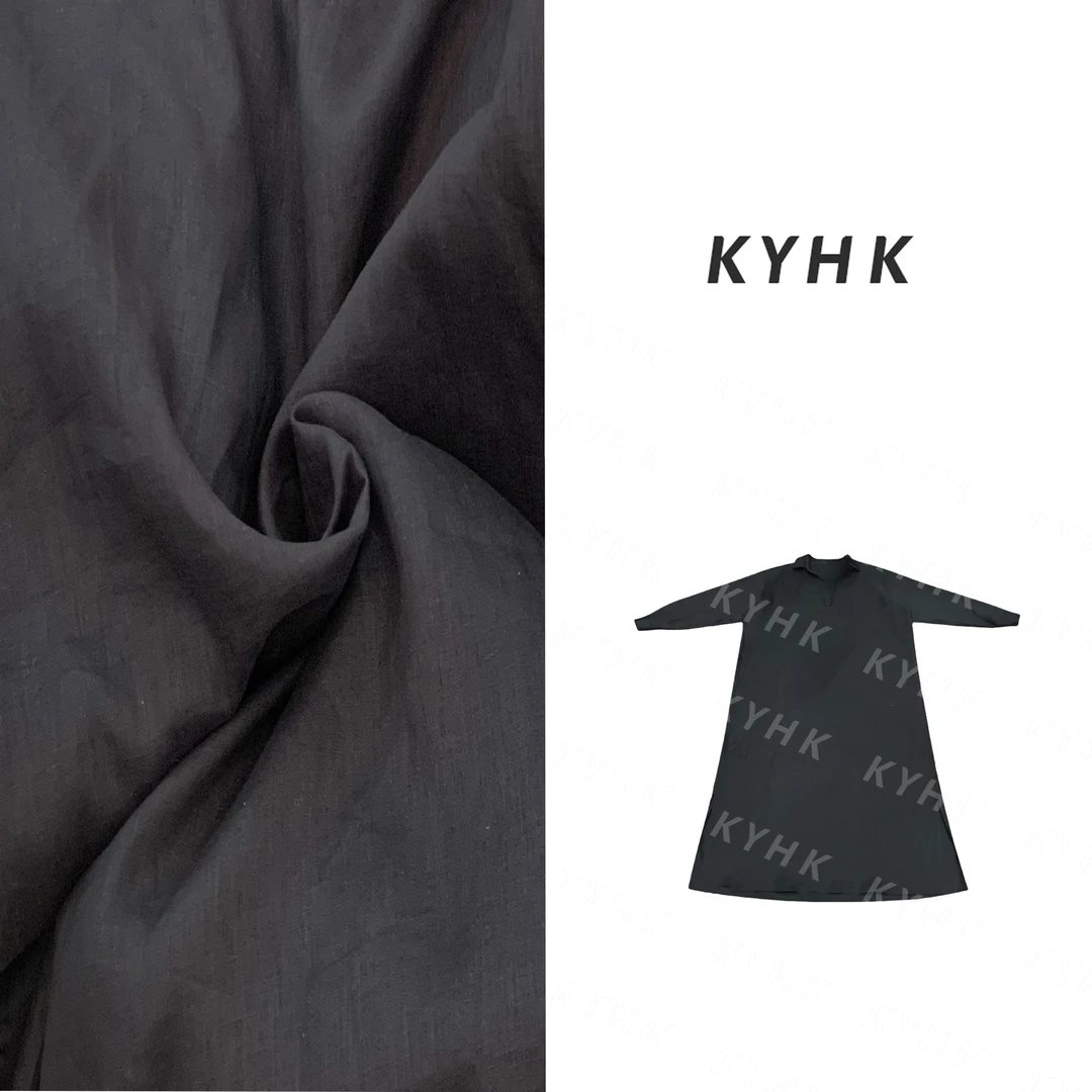 KYHK通勤休闲简约长袖翻领套头连衣裙女250239