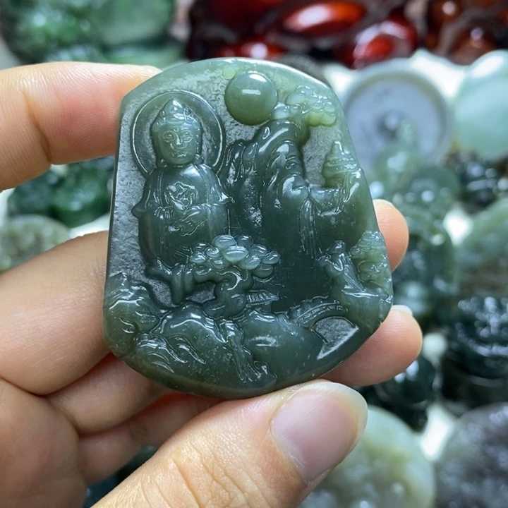 和田玉未镶嵌颈饰