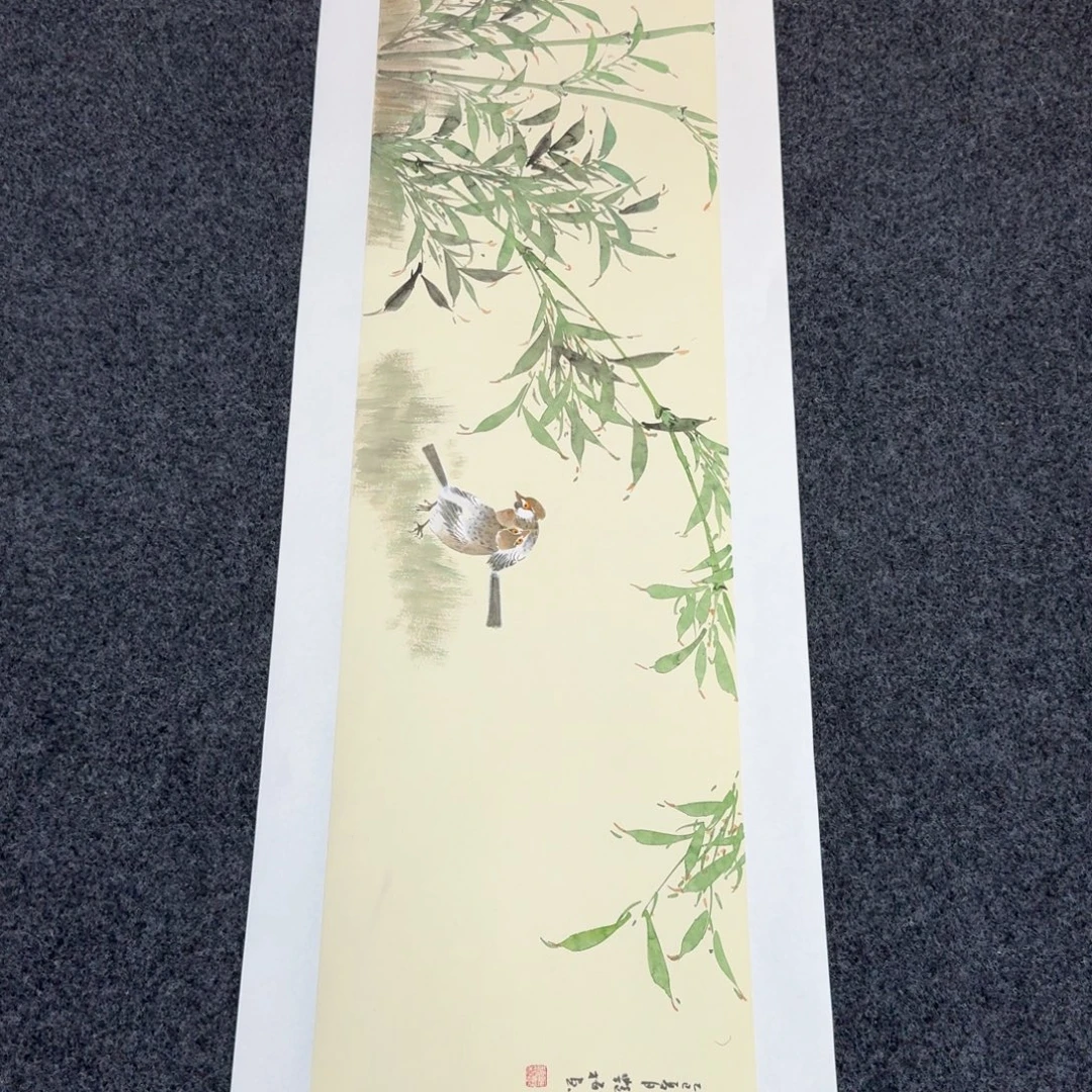 国画纯手绘山水花鸟作品