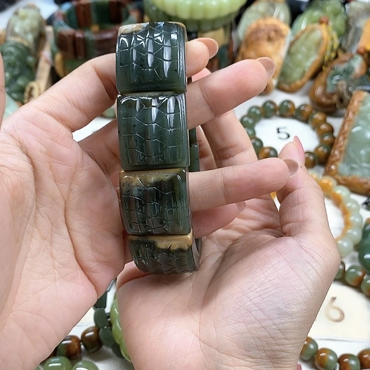 未镶嵌手链和田玉毛*