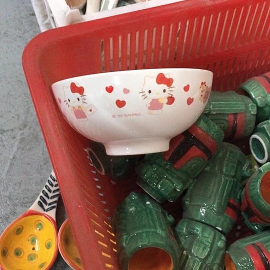 陶瓷双饮款碗一个