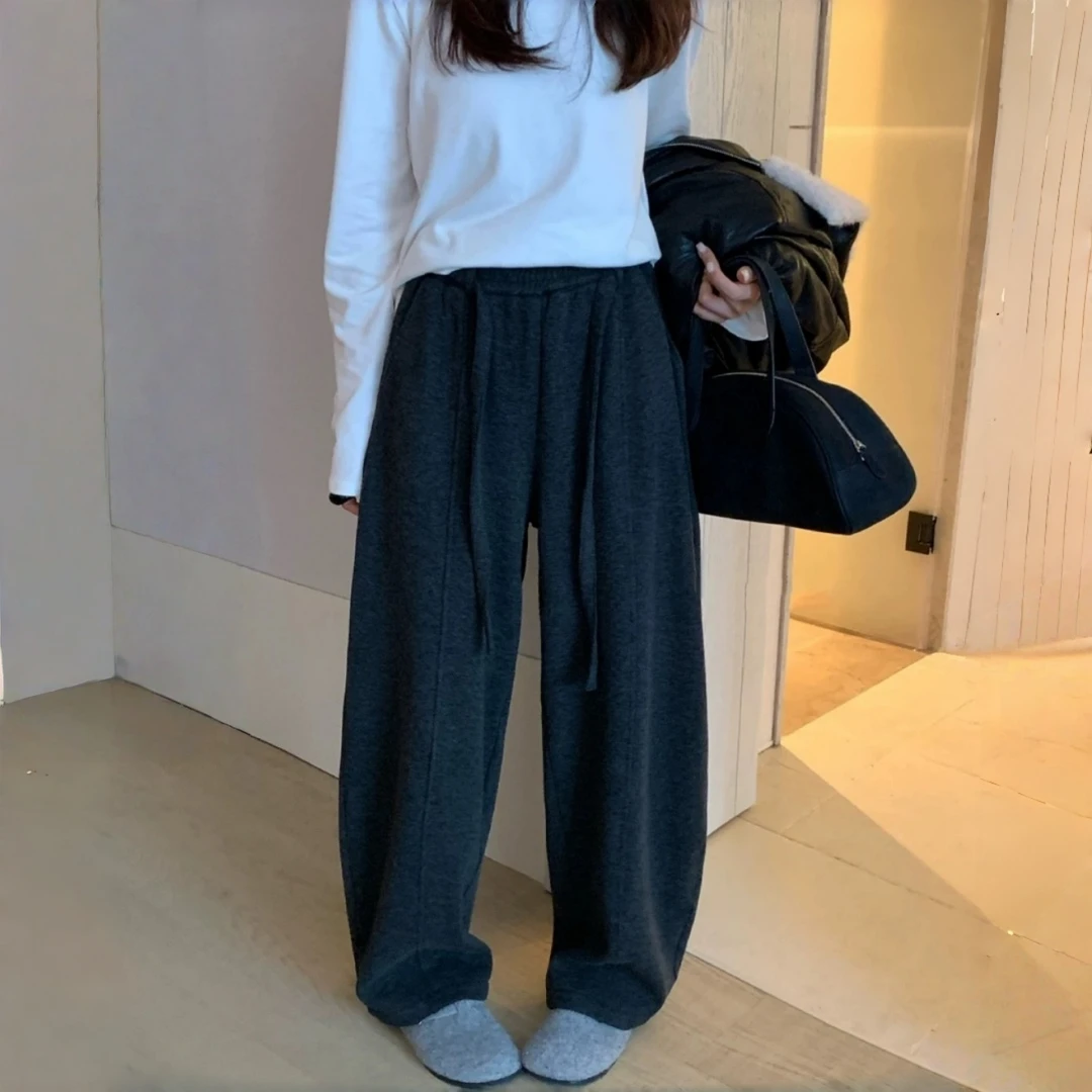 Z.X    仿羊绒松紧腰加绒弯刀裤  2970（K3）