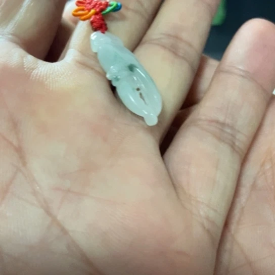 翡翠未镶嵌颈饰蟹钳