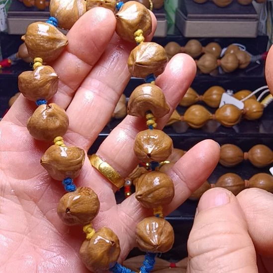 橄榄核手串/手链橄榄核手串三花铁核异形料元宝核1.8