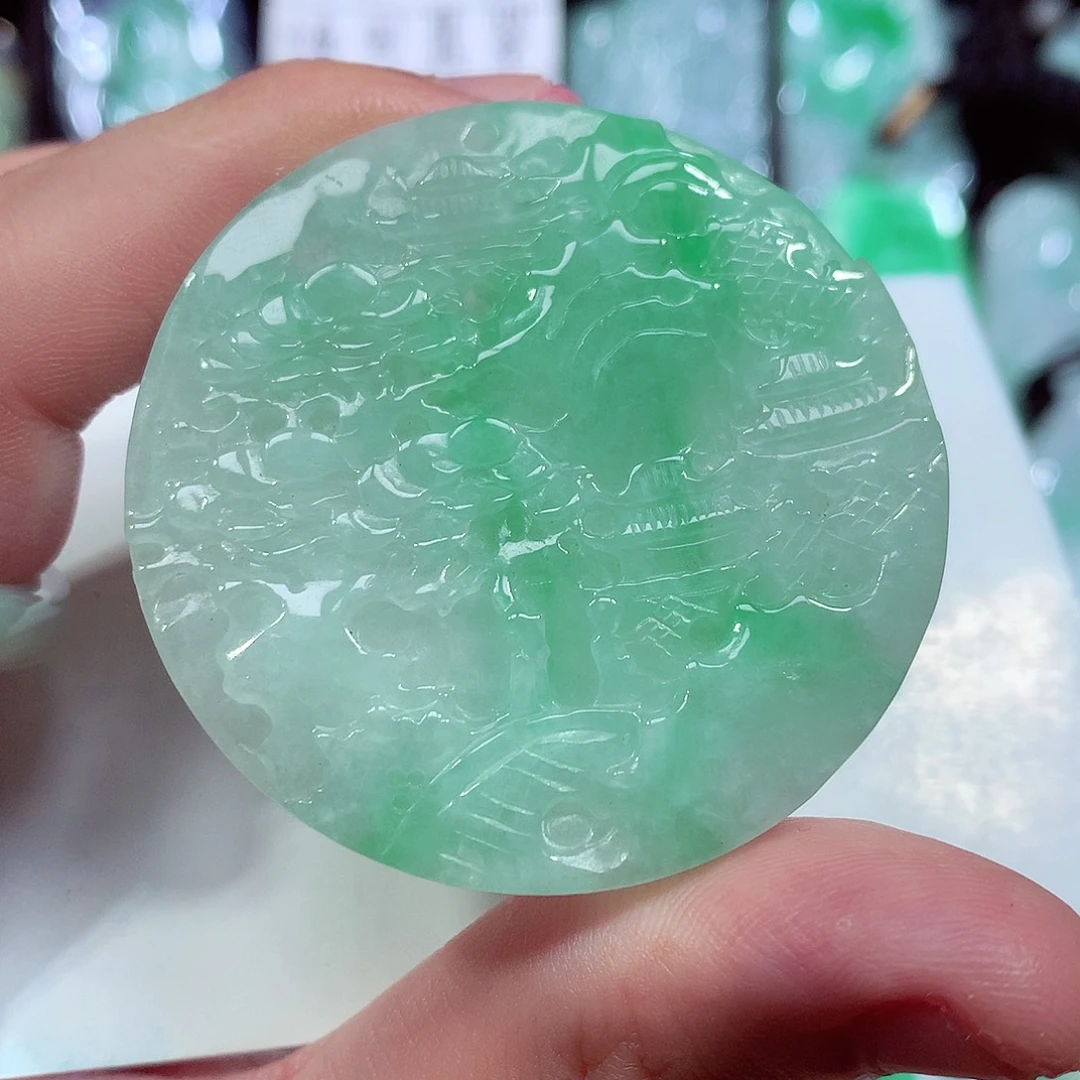 翡翠未镶嵌颈饰缅甸翡翠