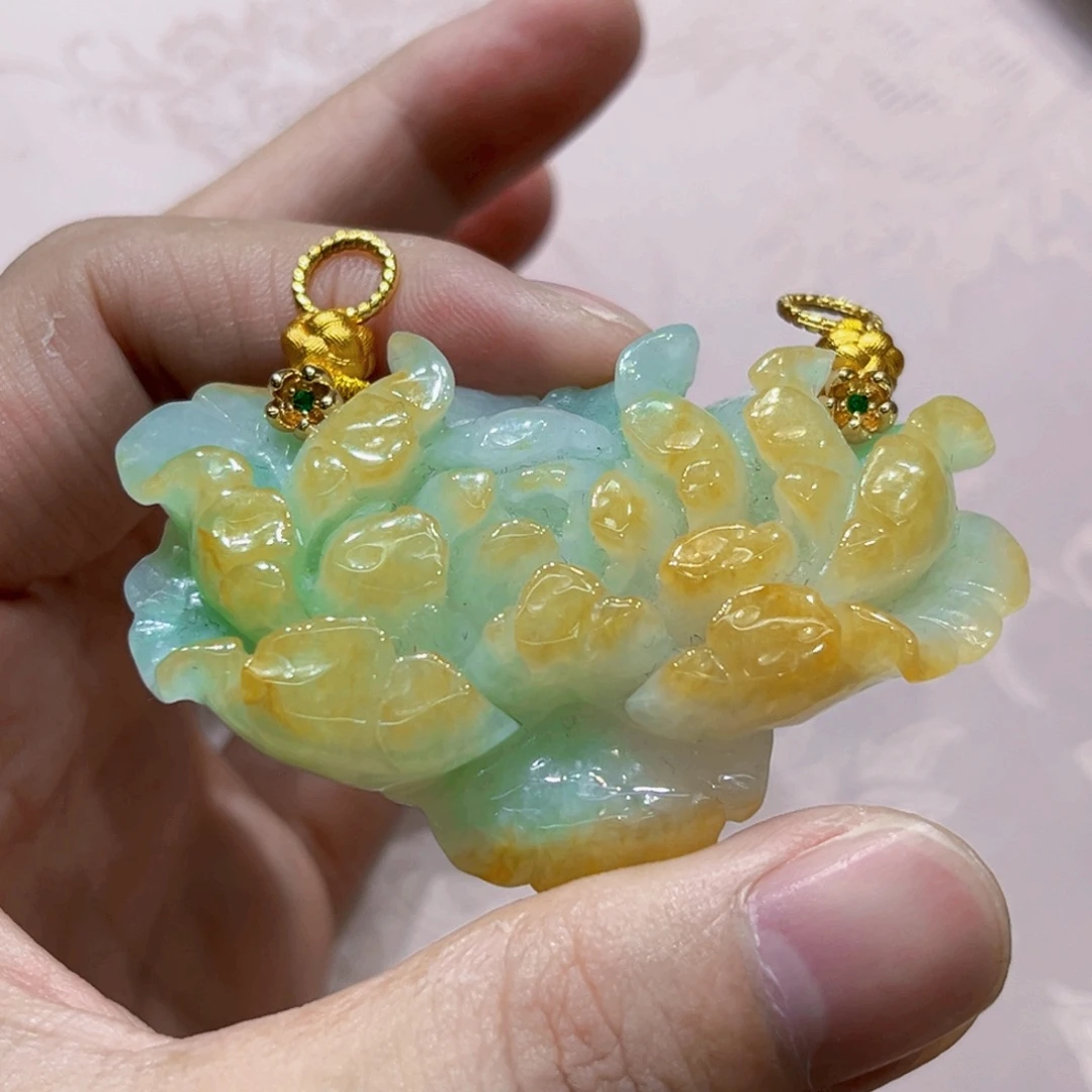 吊坠(赠链)合金翡翠代编织