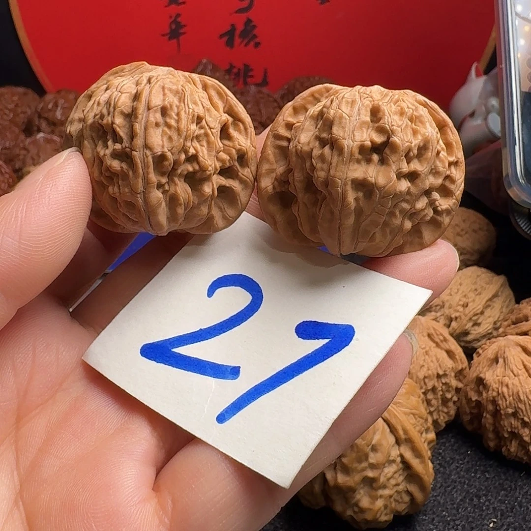 文玩核桃把件磨盘39