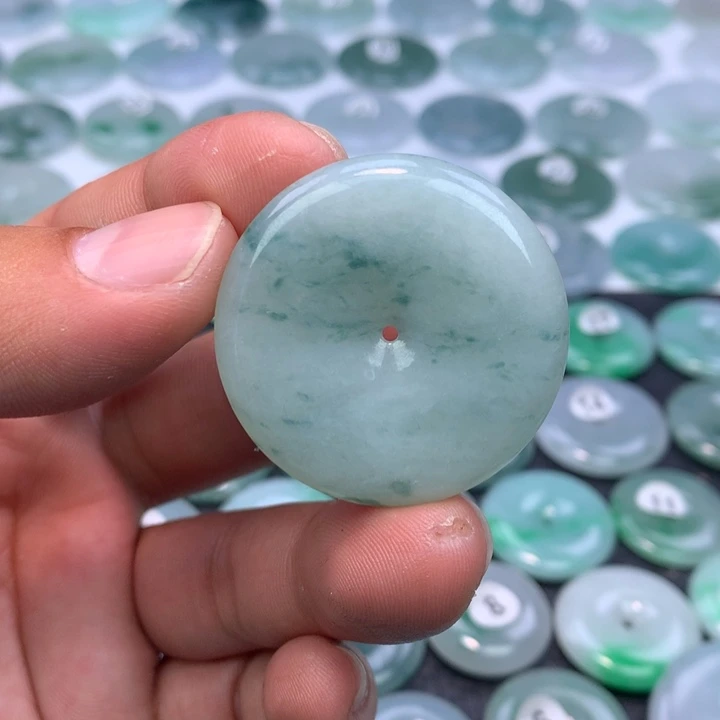 翡翠未镶嵌颈饰缅甸天然A货翡翠37.3-6.3