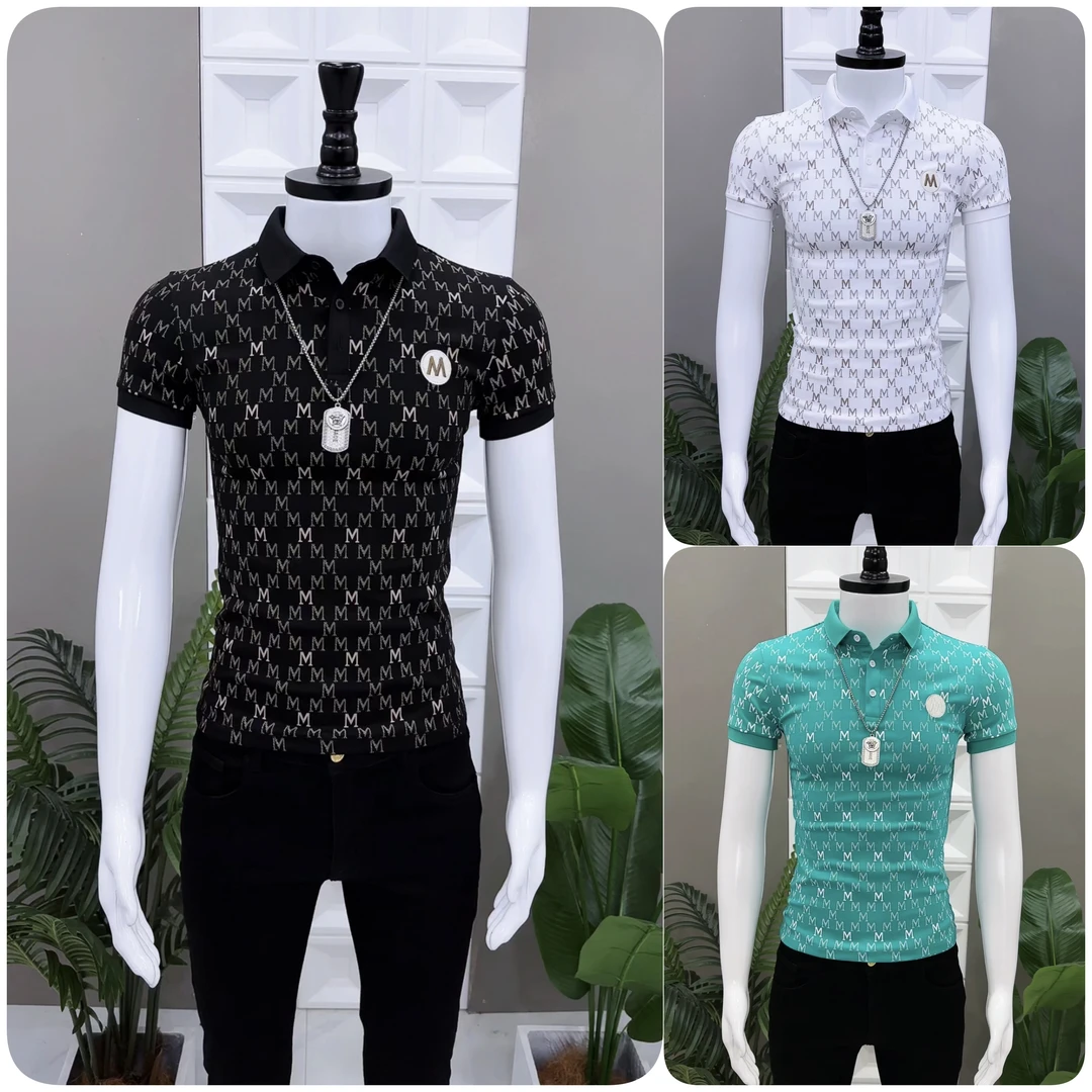 潮流新款男士短袖夏季爆款t桖韩版修身百搭时尚气质M刺绣POLO衫