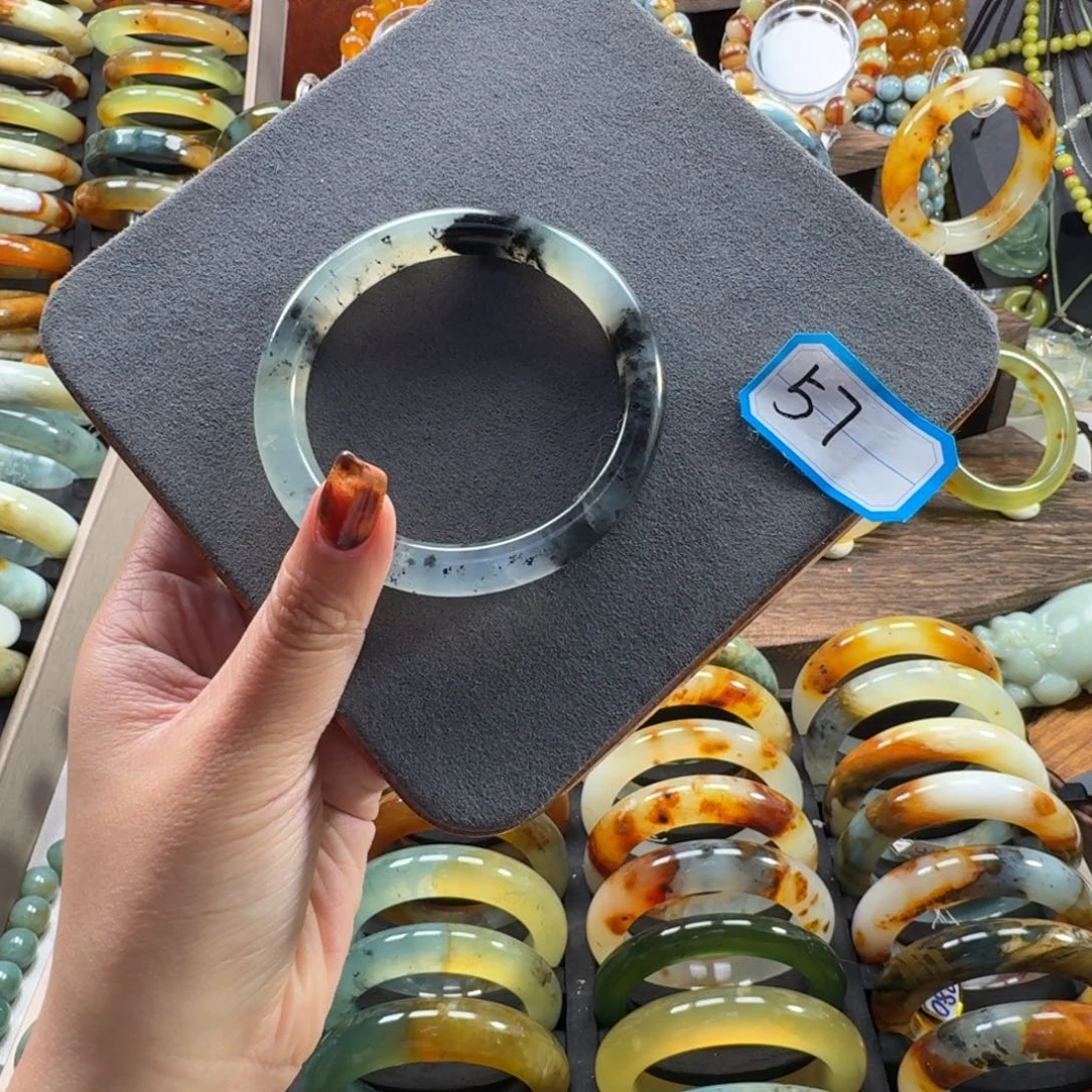 蛇纹石玉合金手镯微瑕