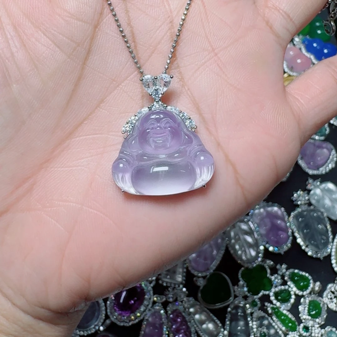 吊坠(不含链)银S925镶嵌石英质玉