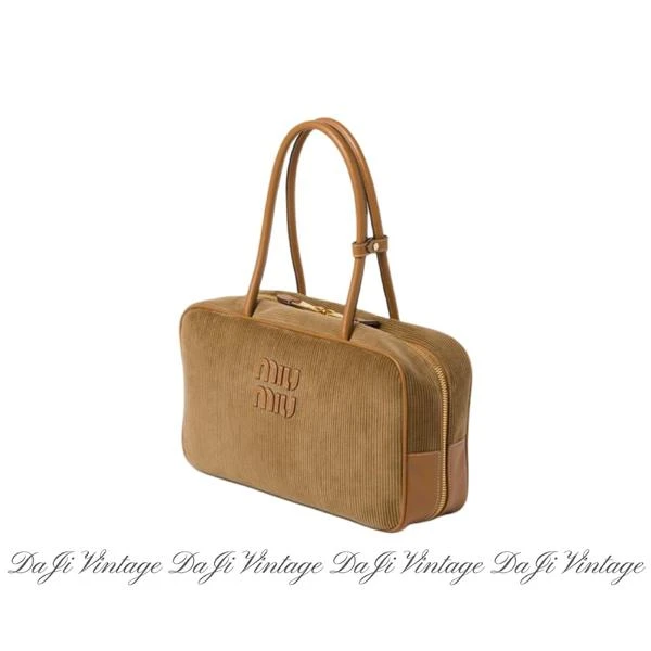 大吉中古/Miumiu缪缪波士顿肉桂色公文包