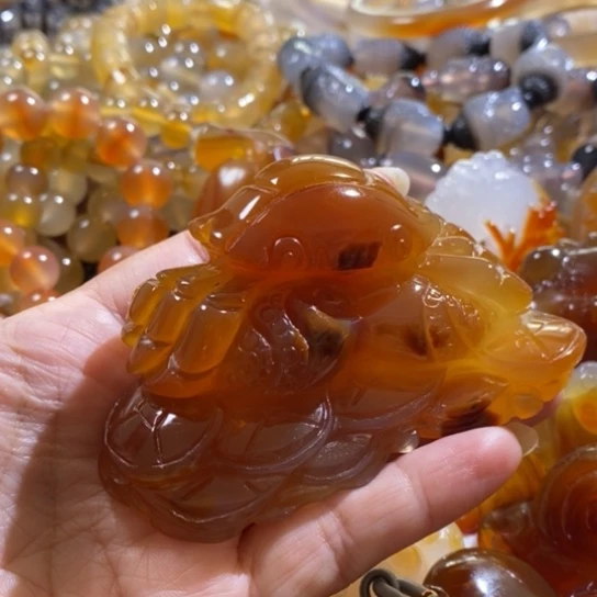 玛瑙/玉髓玛瑙摆件未镶嵌熙*