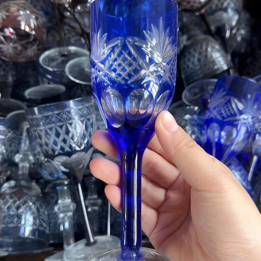 高脚款水晶玻璃微瑕一个