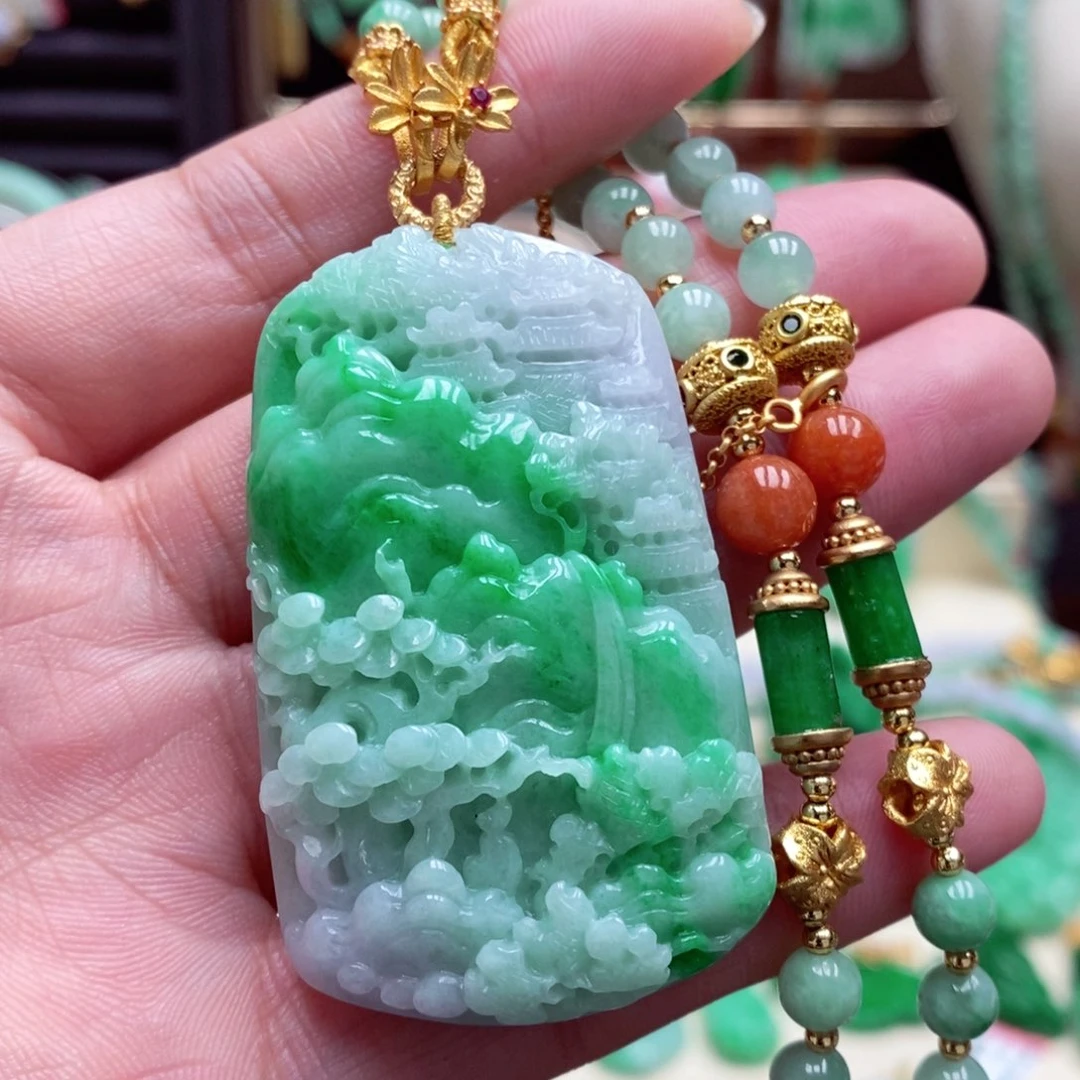 颈饰未镶嵌翡翠翡翠吊坠