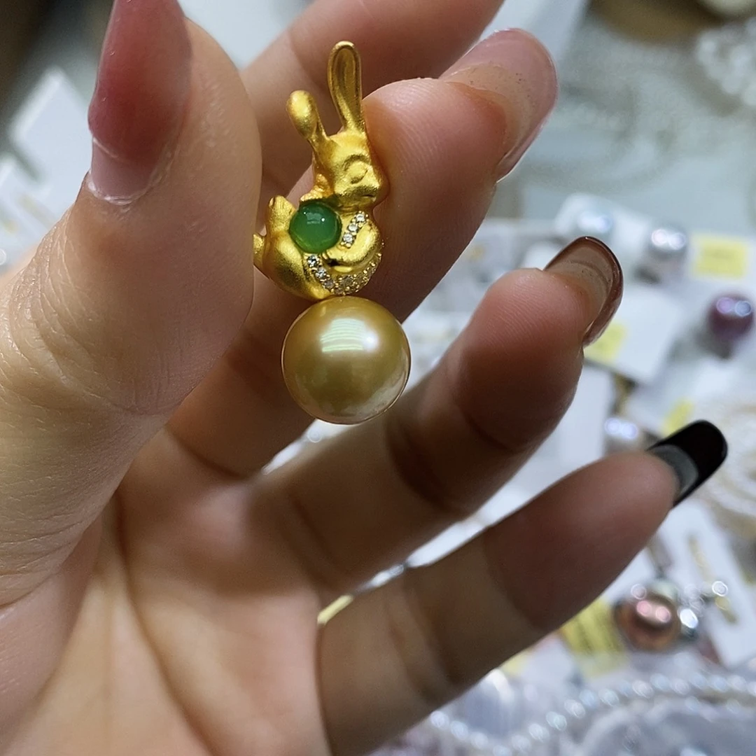 淡水珍珠耳钉未镶嵌