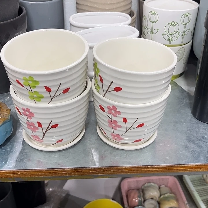 陶瓷花盆全场10包邮