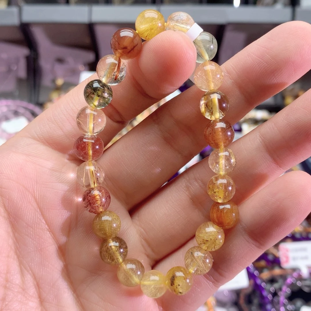 水晶手串未镶嵌彩发手链8