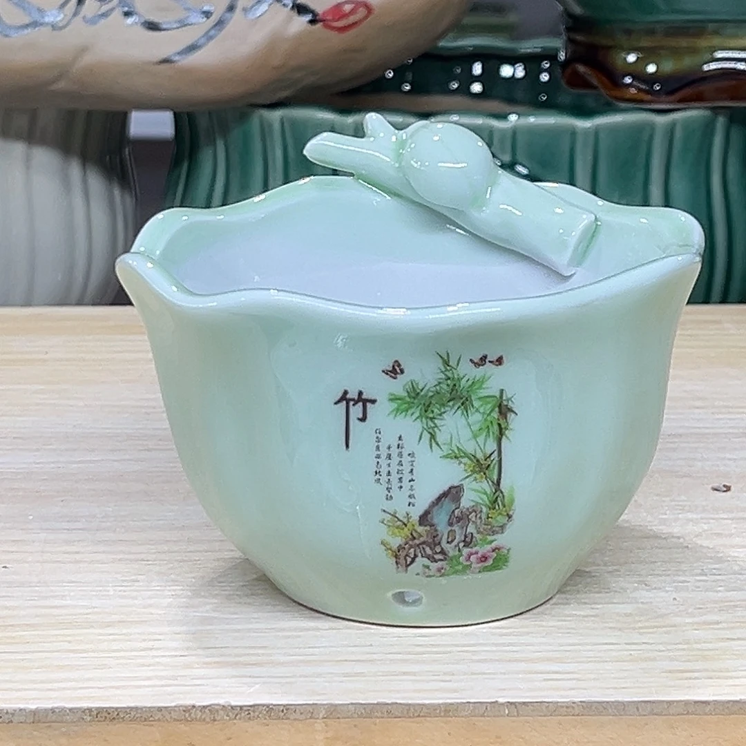 陶瓷绿植多肉微瑕花盆口径11*7.5