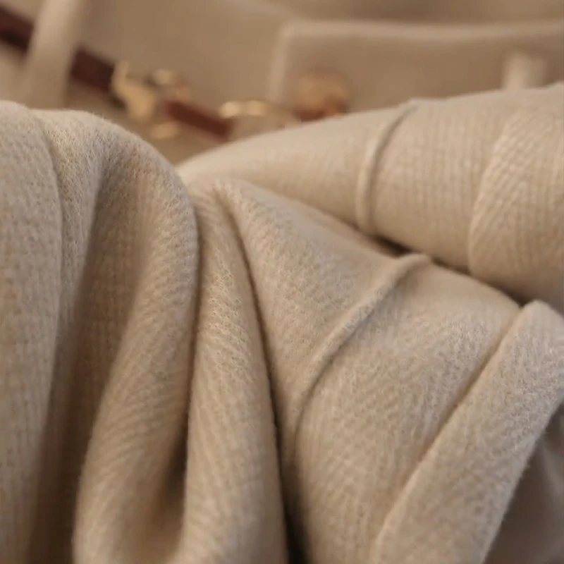 醋酸羊毛直筒裤女2025新款秋冬季休闲羊毛裤高腰毛呢窄版阔腿裤