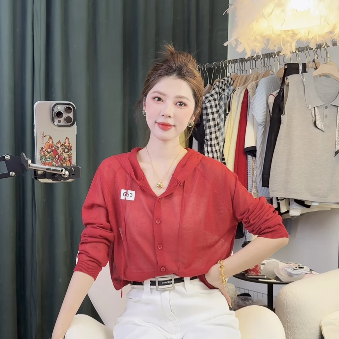 宽松型上衣开衫防晒夏季显瘦洋气千金风港风英伦风多巴胺穿搭