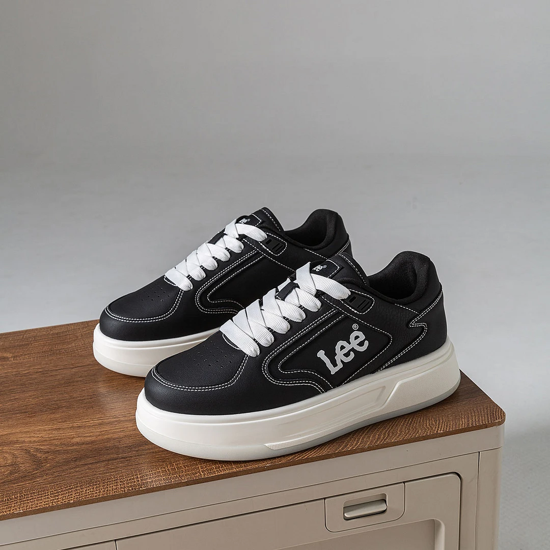LeeLee秋季新款潮流增高厚底休闲板鞋鞋子板鞋学生百搭低帮潮鞋