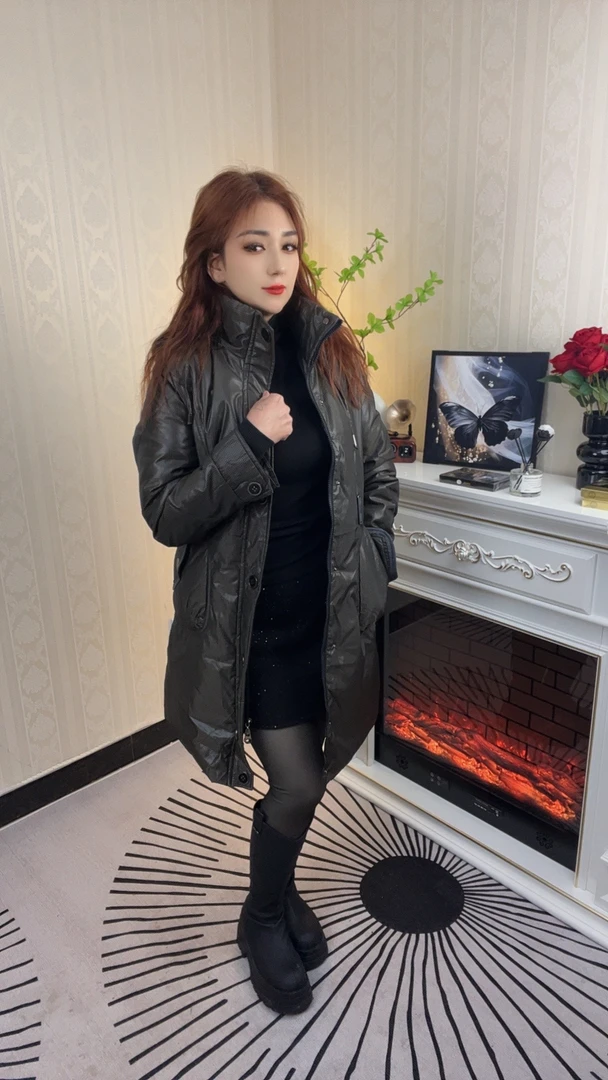 2024新款棉衣女中长款加厚面包服冬季外套