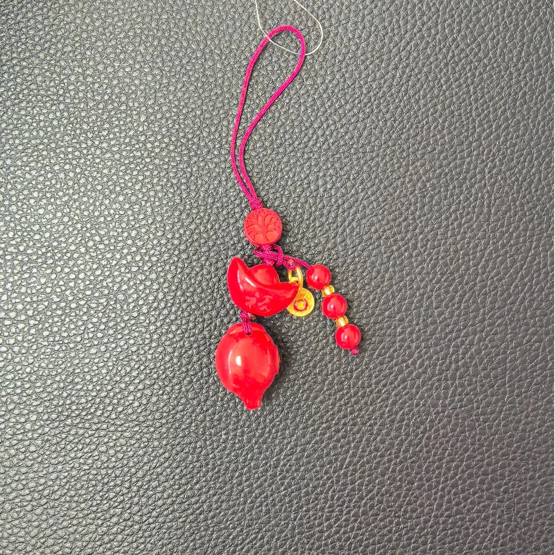 含辰砂工艺品精品朱砂把把壶手机链A标864多样性发货