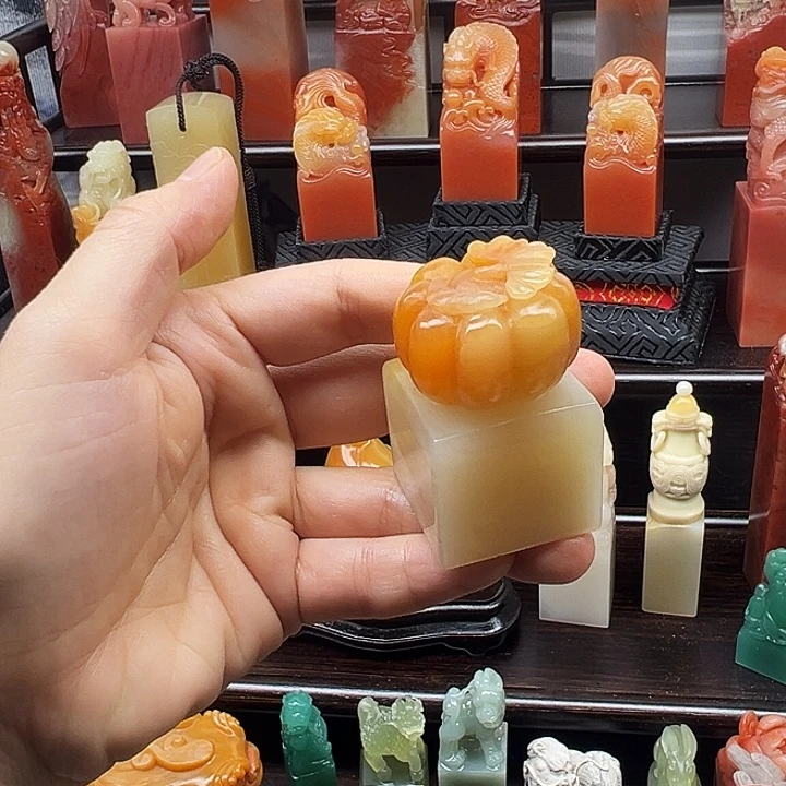 寿山石印石寿山石手工雕刻