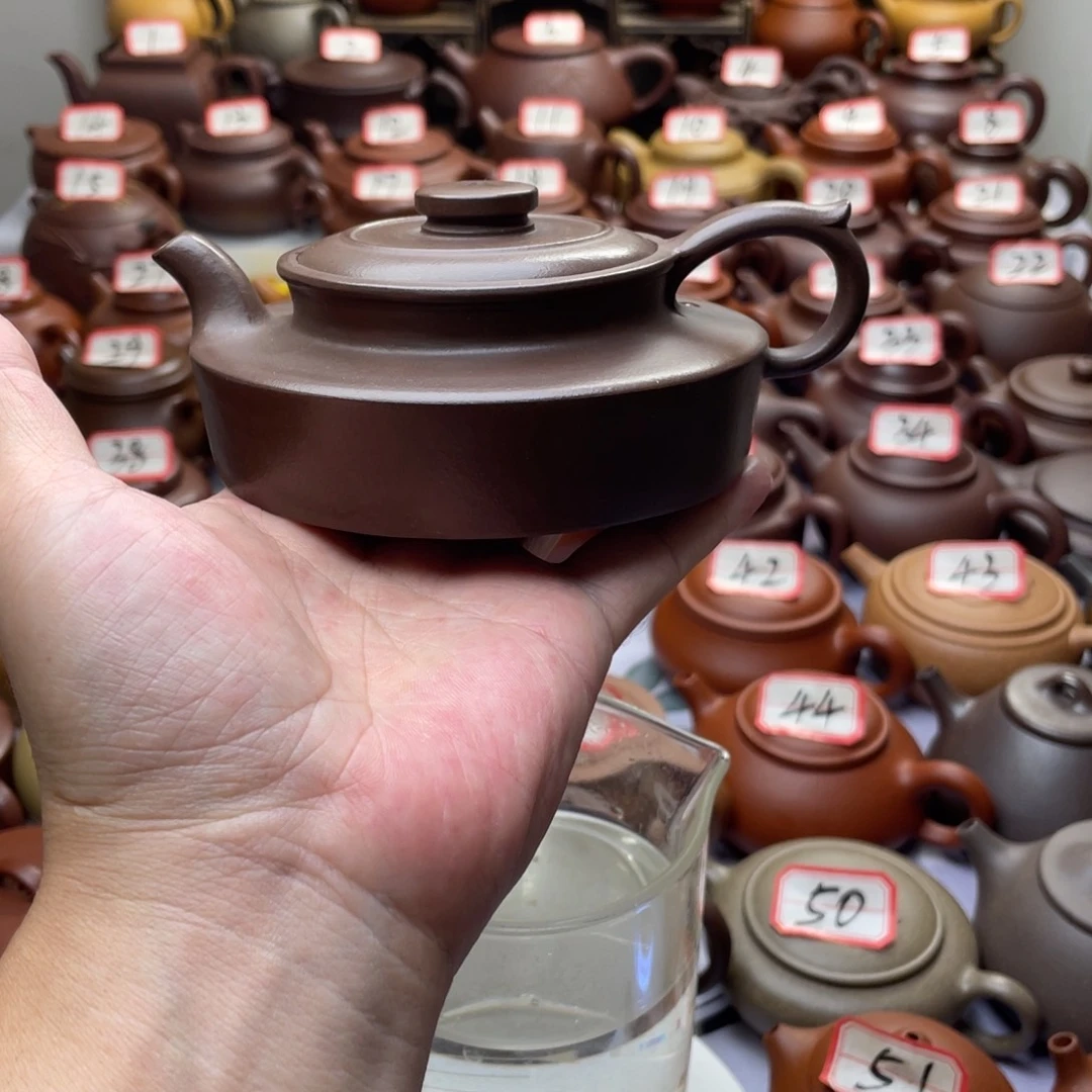 紫砂茶壶宜兴紫砂半手工