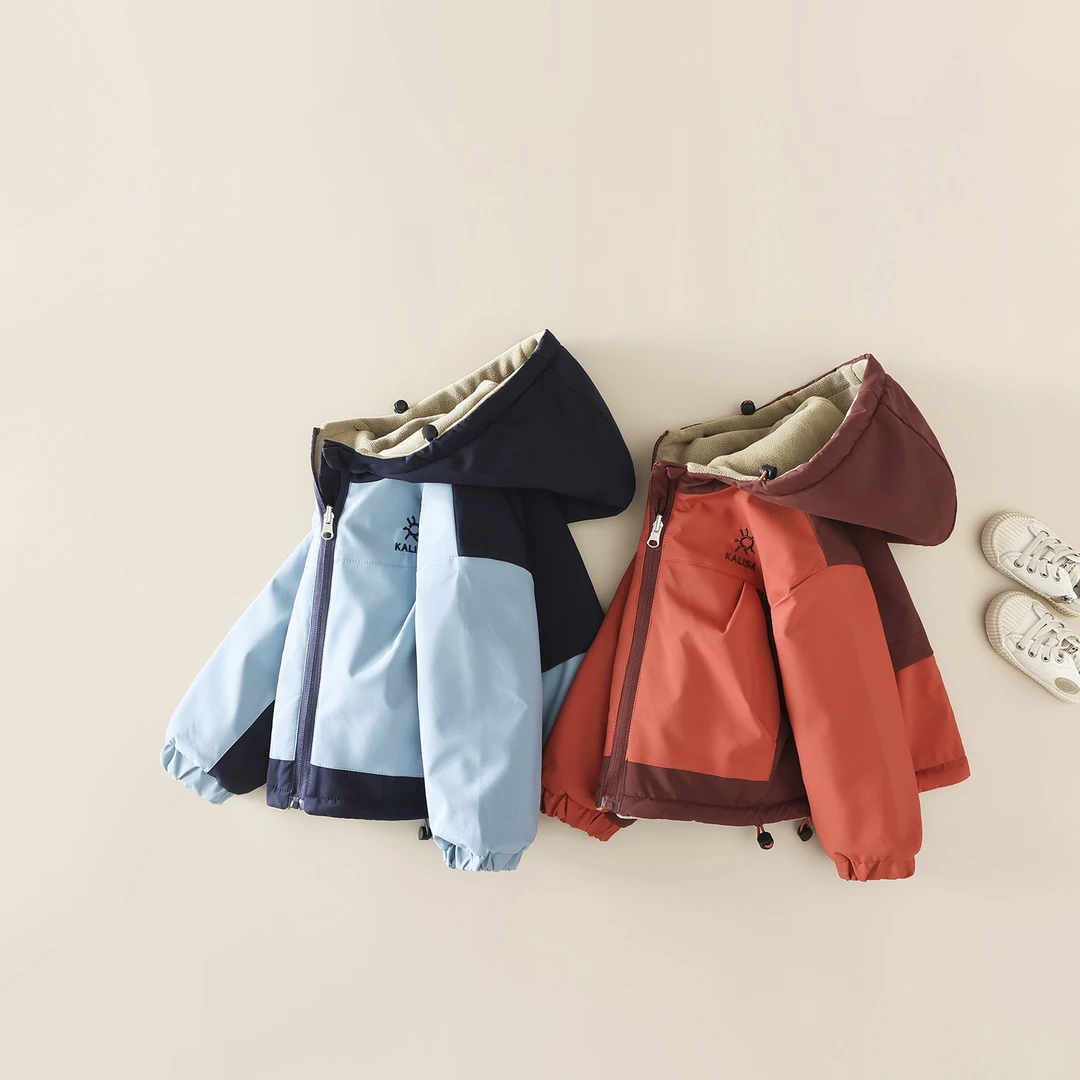 婴童男女小童双面穿加绒加厚加棉2025冬款儿童外套MY2517