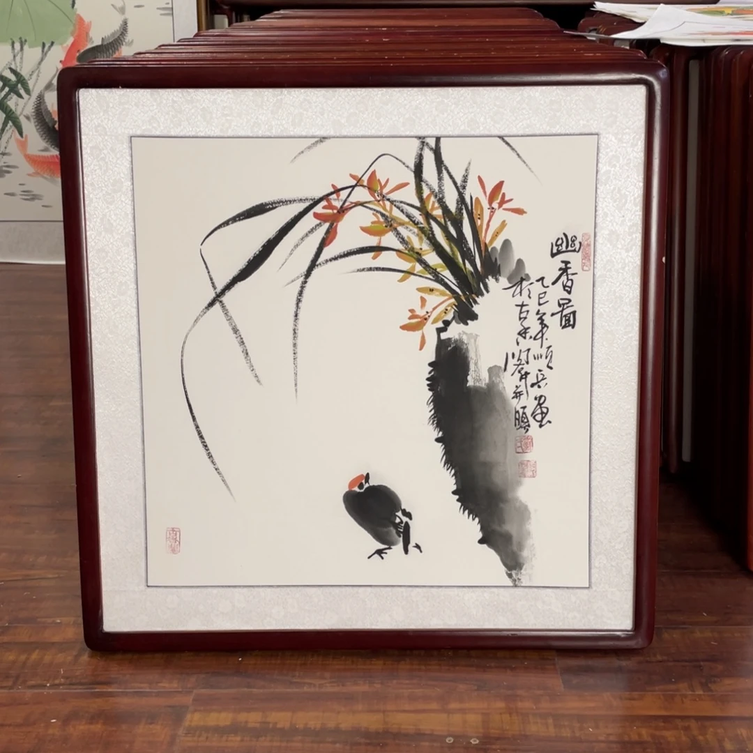 国画带框尺寸63*63厘米