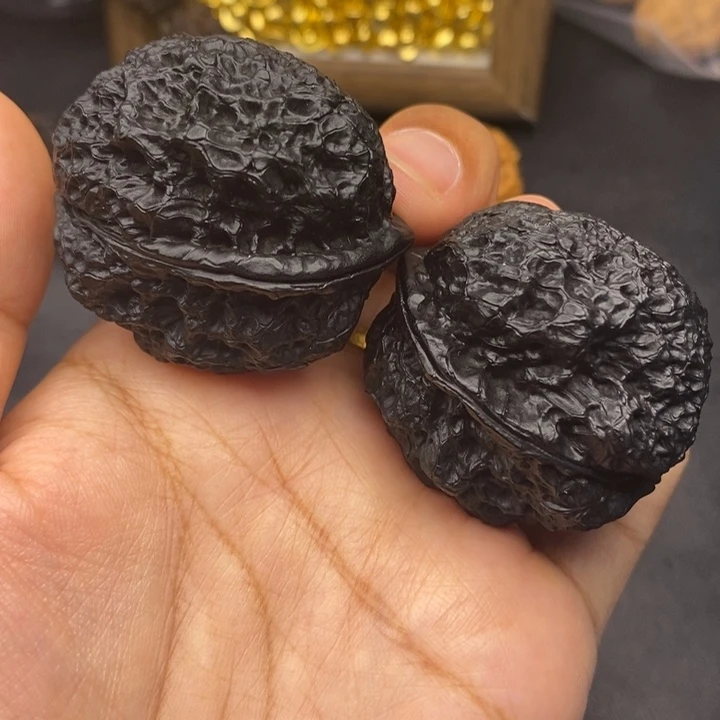 把件文玩核桃41尺饕餮金蟾