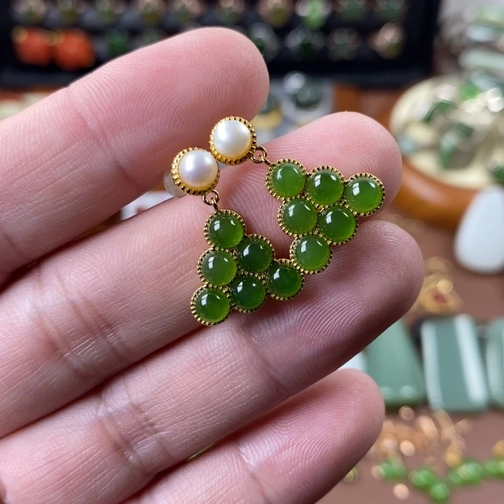 和田玉银S925镶嵌颈饰