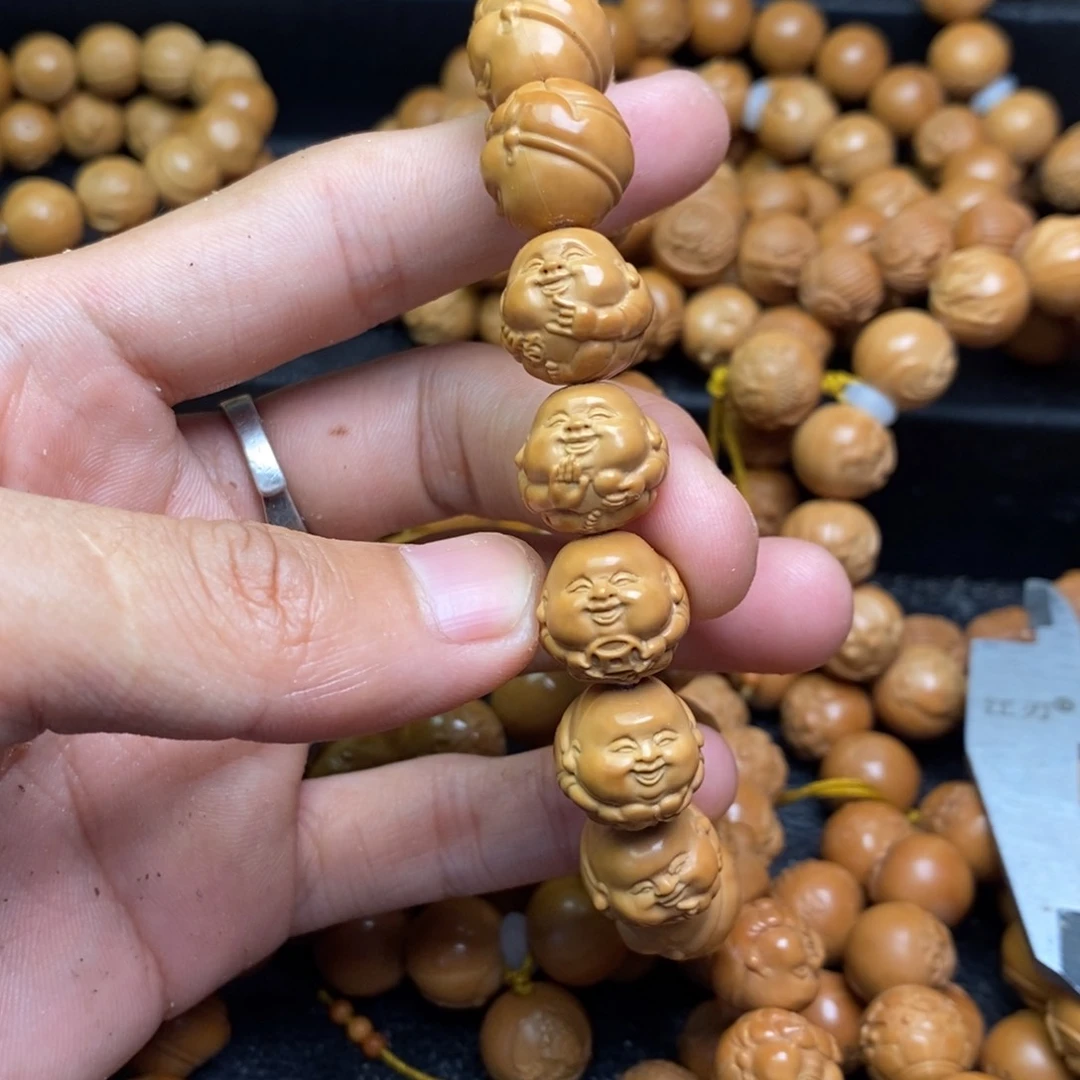 猴头核桃手串弥勒佛