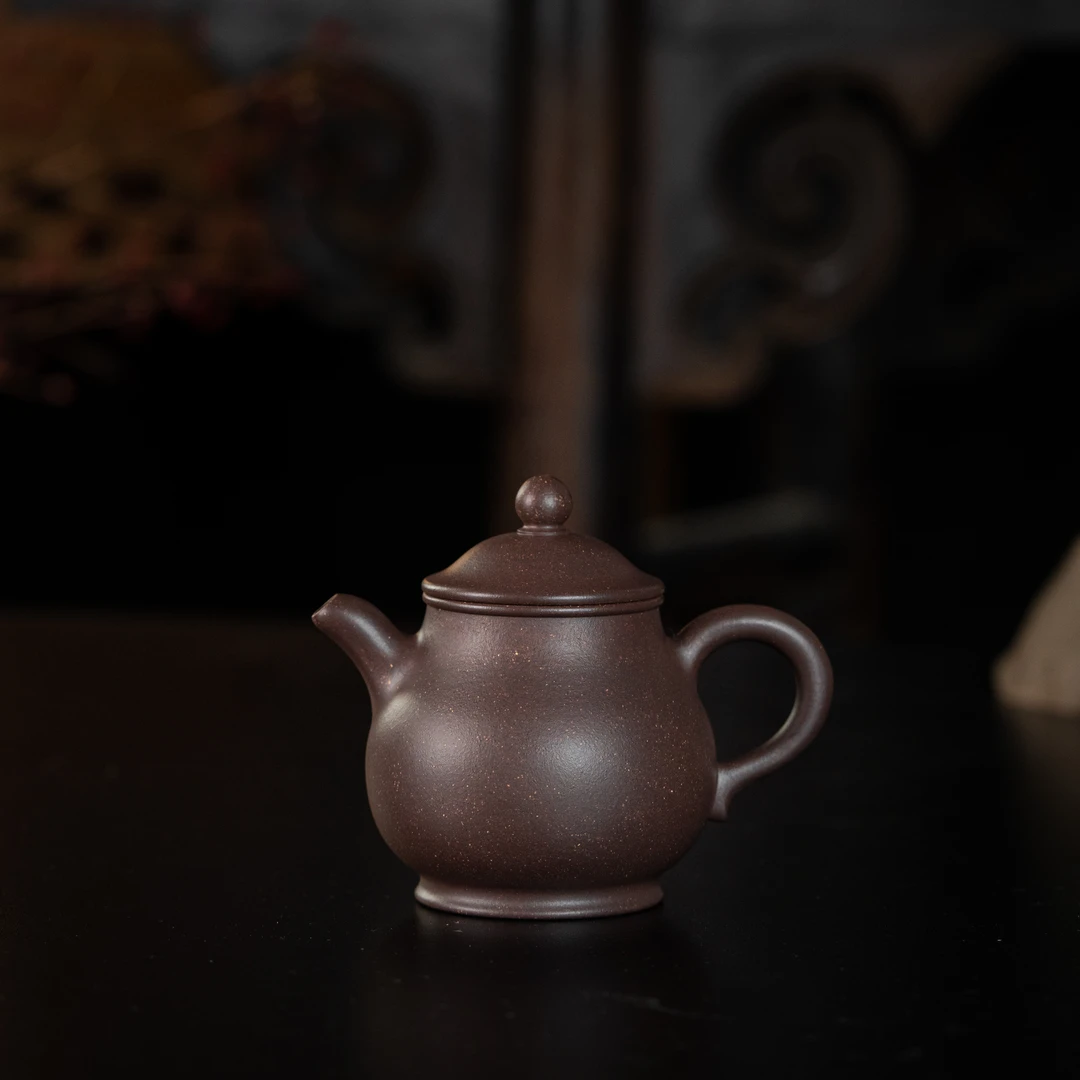 高潘 陈洁制 表层老紫泥 150cc 家用紫砂茶壶