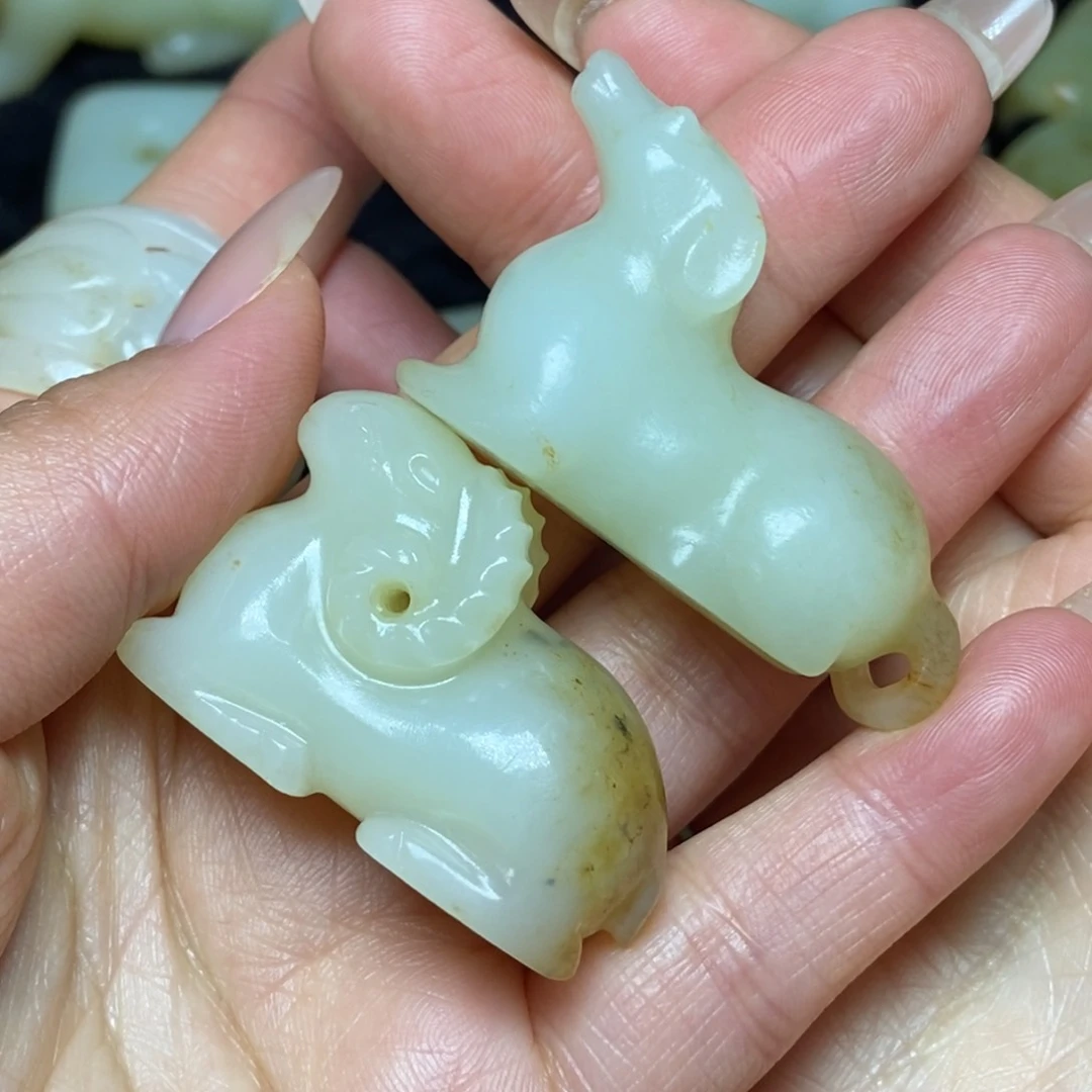 未镶嵌和田玉挂件好*