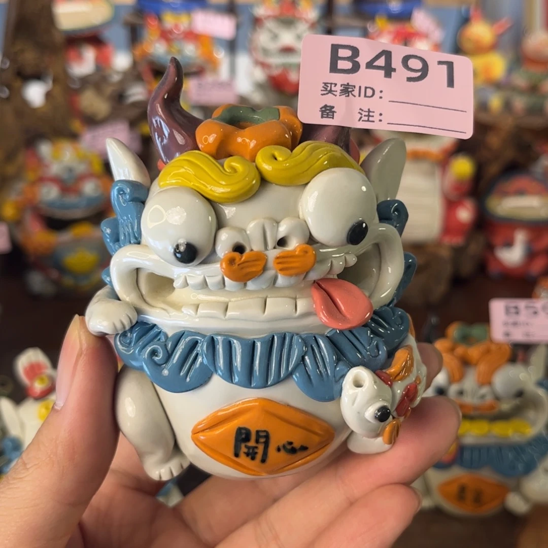 泥塑纯手工茶宠摆件