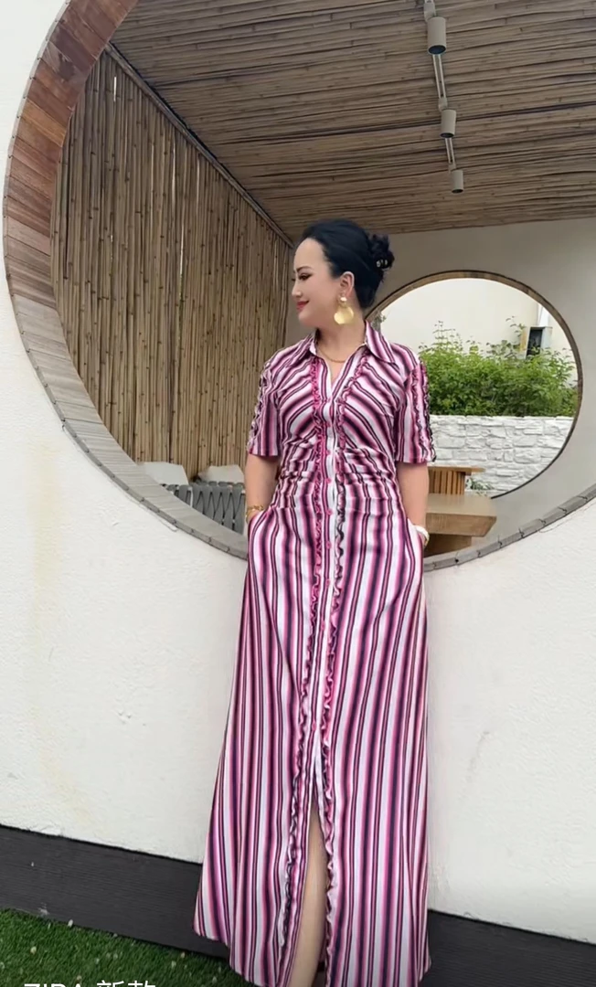 ZIBA新款条纹连衣裙