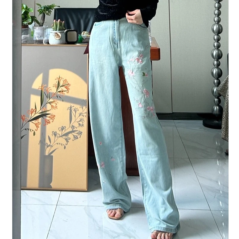 00315南油阔腿牛仔裤