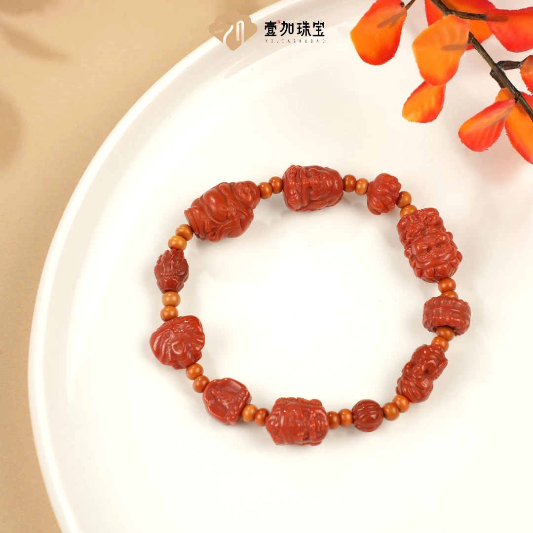 小青|手工设计南红玛瑙多宝手串