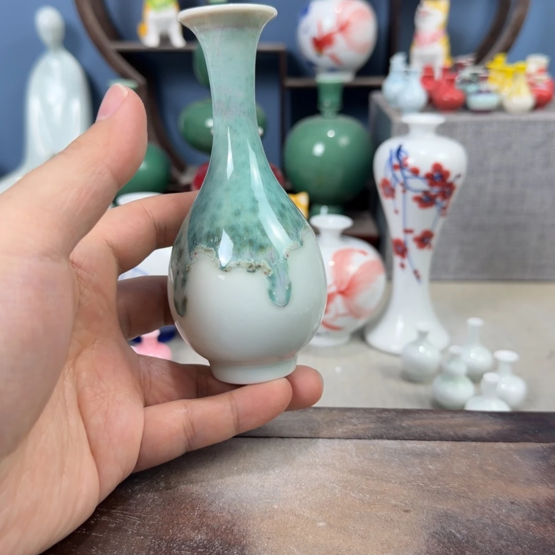 陶瓷手工小花器摆件