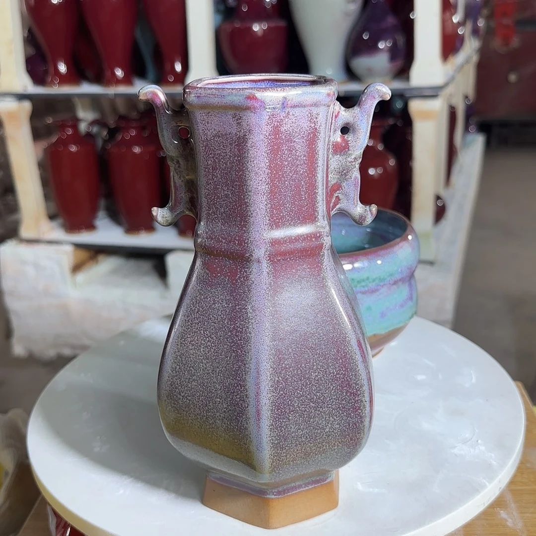 摆件陶郑家钧窑摆件