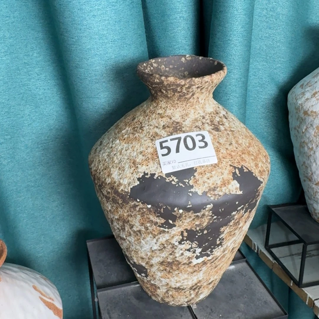 别***我摆件陶景德镇高温花瓶编码5703高33口7默认无孔