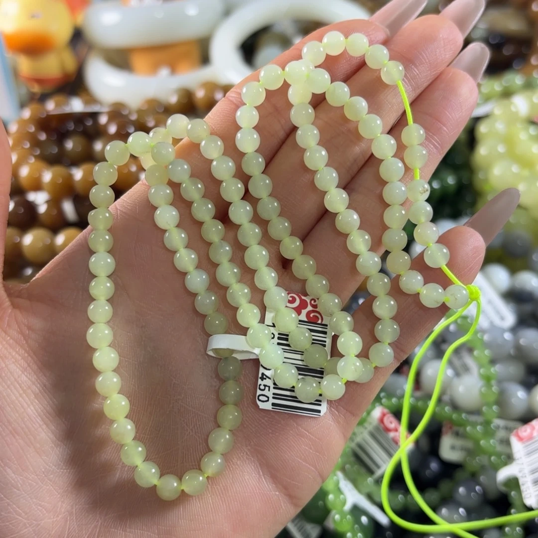 和田玉未镶嵌手串180