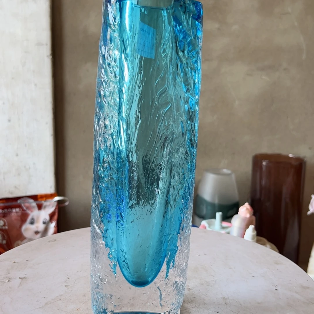 弘扬琉璃花器微瑕高度30