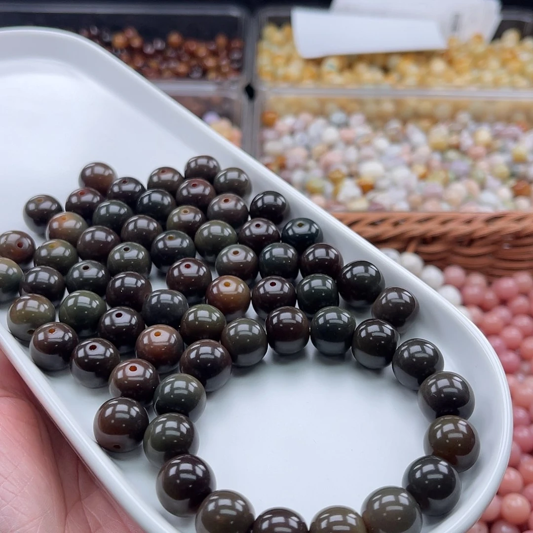 白玉菩提吊坠A/14mm/20颗