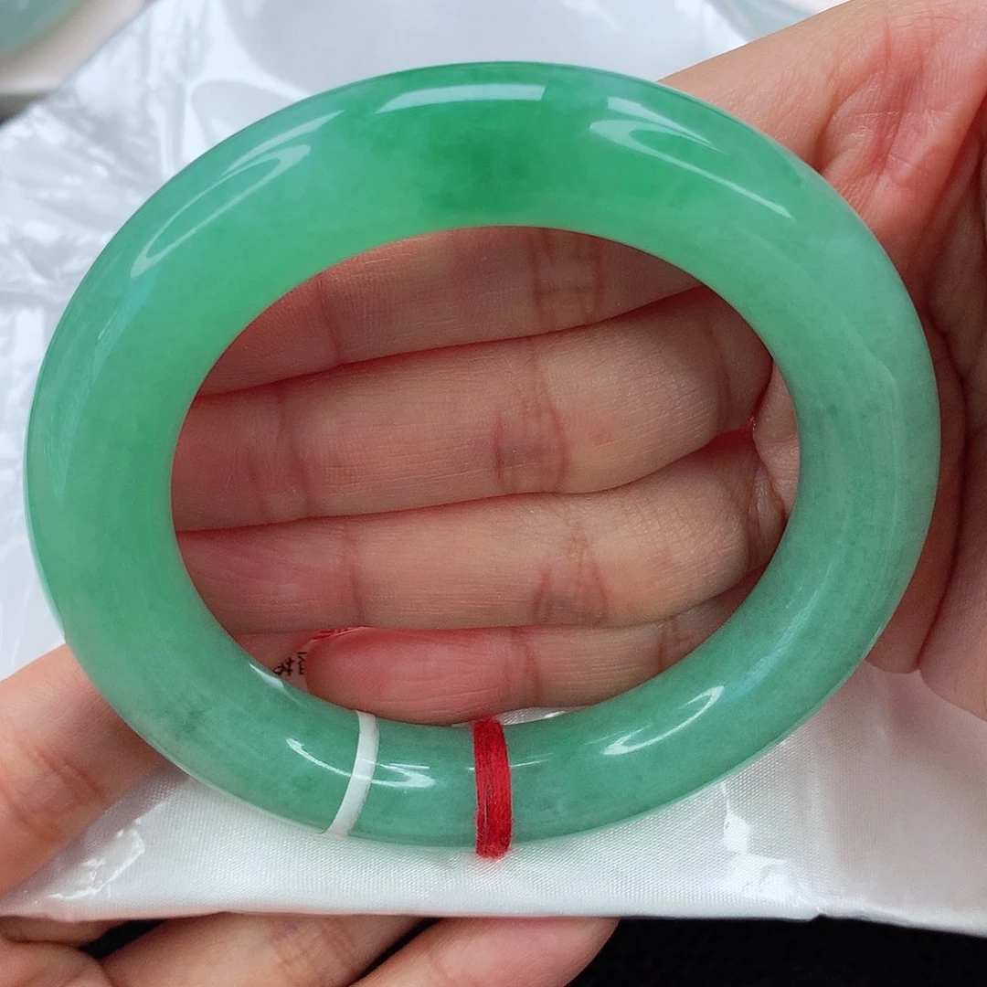 未镶嵌手镯翡翠55.5 双十二 绿胖