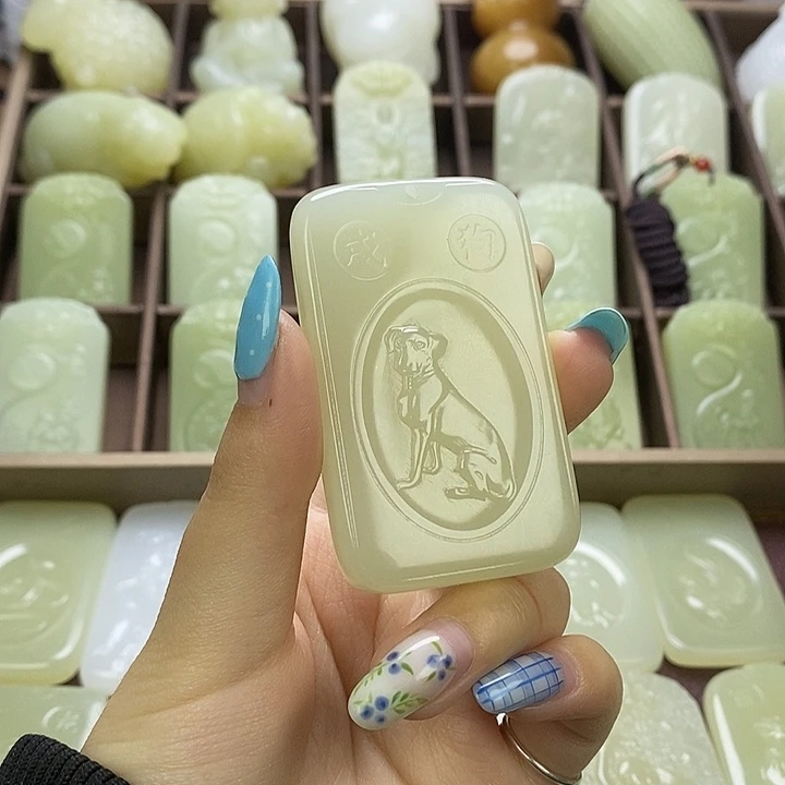 昆仑石双面守护狗